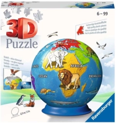 Ravensburger 3D puzzle dječji globus, 72 dijelova