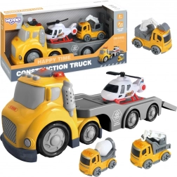 Žuti vučni komplet WOOPIE City Truck sa svjetlosnim i zvučnim efektima