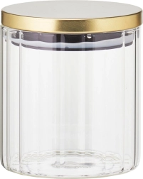 Staklena posuda za suhe namirnice s poklopcem i silikonskom brtvom 650 ml