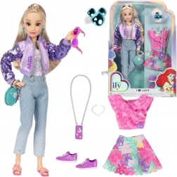 Disney ILY 4Ever modna lutka inspirirana ARIELOM iz priče Mala sirena, set odjeće i dodataka 30 cm