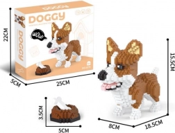 Konstrukcijski set 1200 dijelova welsh corgi