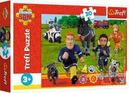 Slagalica VATROGASAC SAM – spremni pomoći, 30 dijelova, TREFL