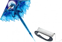 Veliki plavi zmaj s dugim repom 170 cm x 130 cm