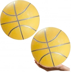 Pastelno žuta gumena plažna lopta 20 cm