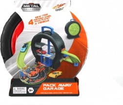 Igraći set u koferu u obliku gume s 4 autića