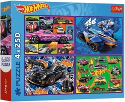 Puzzle 4×250 dijelova HOT WHEELS