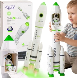 Woopie interactive space rocket with lights, sounds and smoke effect