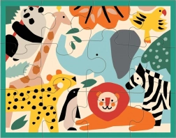 Mudpuppy slagalica životinje u zoološkom vrtu 12 dijelova