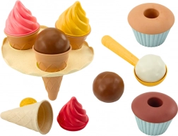 Pješčani set Vafli za sladoled Cupcakes Žlica 16 elemenata