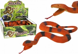 Gumena smeđa zmija s crno-sivim mrljama