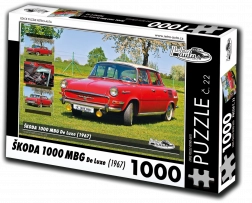slagalica retro-automobili škoda 1000 mbg de luxe 1000 dijelova
