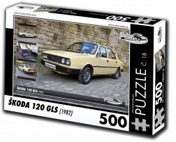 Retro-auta puzzle Škoda 120 GLS 500 dijelova