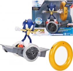Set JAKKS SONIC THE HEDGEHOG – figurica na daljinski upravljanom vozilu s prstenom