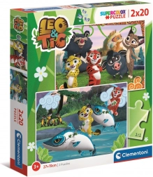 Clementoni puzzle Leo i Tig 2×20 dijelova