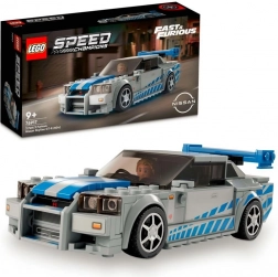 lego speed champions nissan skyline gt-r (r34) – fast & furious set