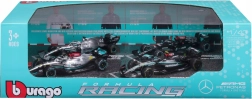 bburago formula 1 mercedes-amg f1 w15 1:43 – set 4 autića