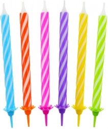 Rođendanske svijeće sa spiralnim uzorkom GODAN, 24 kom
