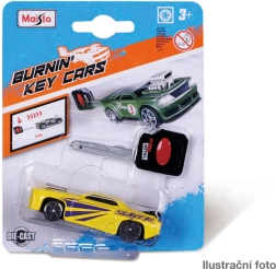 Maisto Burnin' Key Cars metalni autić s lansirnim ključem 8 cm (1:64) - 1 komad