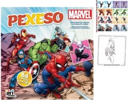 Pexeso u bilježnici MARVEL – 64 kartica, 21,5 × 21,5 cm