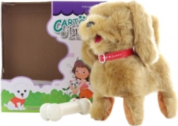 Smeđi psić na kabel s daljinskim upravljačem