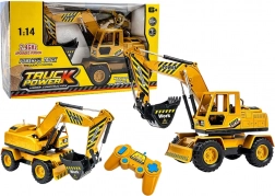 RC građevinski gusjeničar bager s prednjom ravnalicom 1:14