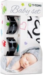 Bambusov set T-Tomi crna srca