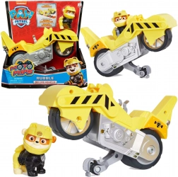 PAW PATROL Rubble Moto Pups – žuti kaskaderski motocikl s figuricom
