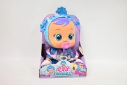 Cry Babies Fantasy interaktivna lutka Tina – plavi triceratops