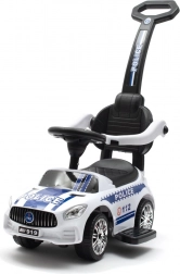Dječinsko guralo s vodilicom i zvukovima POLICE – bijelo