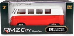 Metalni model Volkswagen T1 Samba 1:32 – crveno-bijeli