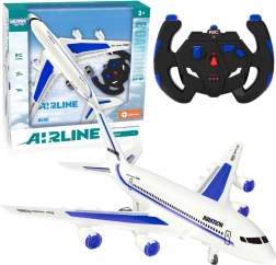 Plavi daljinski upravljani putnički zrakoplov Airline