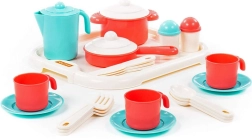 Čajni set za troje s pladnjem Nastenka