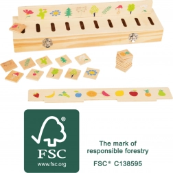 Drvena motorička edukativna igračka za razvrstavanje Small Foot
