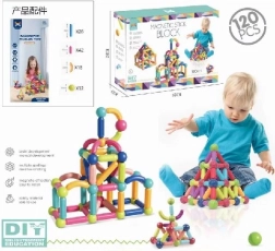 Magnetična građevna set-kolica i cjevčice 120 dijelova