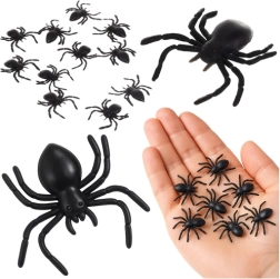 Plastične pauk dekoracije RUHHY 10 kom