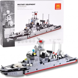 Konstrukcijski set Wange Type 052D Destroyer – moderni razarač (376 dijelova)