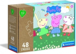 CLEMENTONI Play For Future Puzzle Peppa Pig 3x48 dijelova
