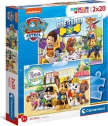 Puzzle 2x20 elemenata Paw Patrol
