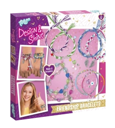 Kreativni set za izradu narukvica prijateljstva TOTUM Design & Shine
