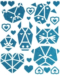 Naljepnice za peglanje slatke životinjice – veliki arak