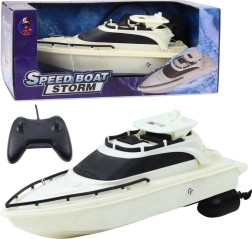 Daljinski upravljani motorni čamac RC Speed Boat Storm crno-bijeli