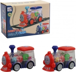 Lokomotiva s zupčanicima na baterije sa svjetlom