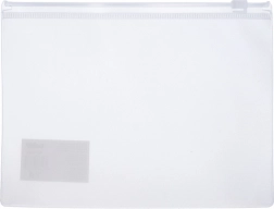 Prozirna mapa za dokumente s patentnim zatvaračem