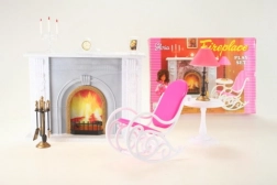Glorie set s kaminom i namještajem za lutke