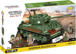 Konstrukcijski set tenka SHERMAN M4A2E8 (76)W – 865 dijelova