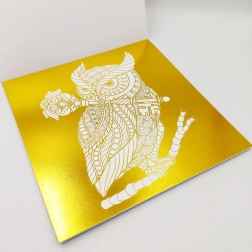 Knjiga bojanki s metalnim motivima zlatna/srebrna