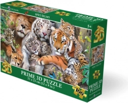 3D puzzle uspavane zvijeri 100 dijelova