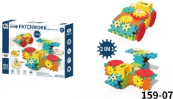 Kreativni STEAM građevni set 51 kom s zupčanicama i motorom