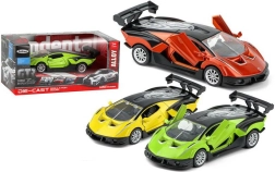 Metalni trkaći autić na navlačenje 12 cm