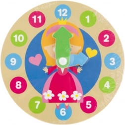 moj prvi drveni sat princeza 14 cm